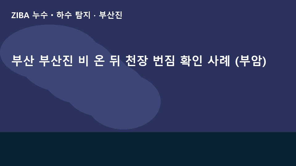 부산 부산진 비 온 뒤 천장 번짐 확인 사례 (부암)